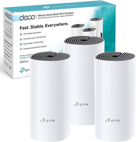 TP-Link Deco M4 Whole Home Mesh Wi-Fi System (3 Pack)