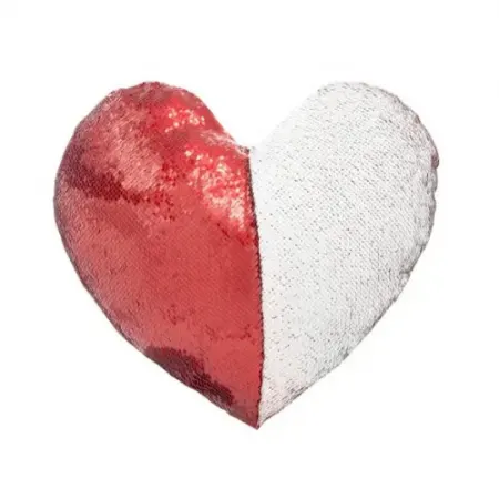 مخدة سحري قلب لون أحمر حجم كبير 41 سم × 41سم