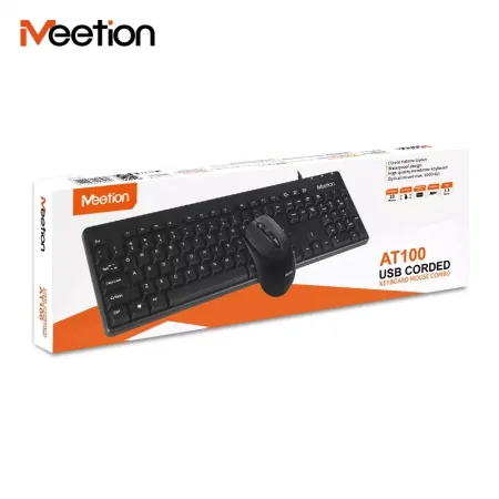MEETION AT100 Wired Mouse and Keyboard Combo